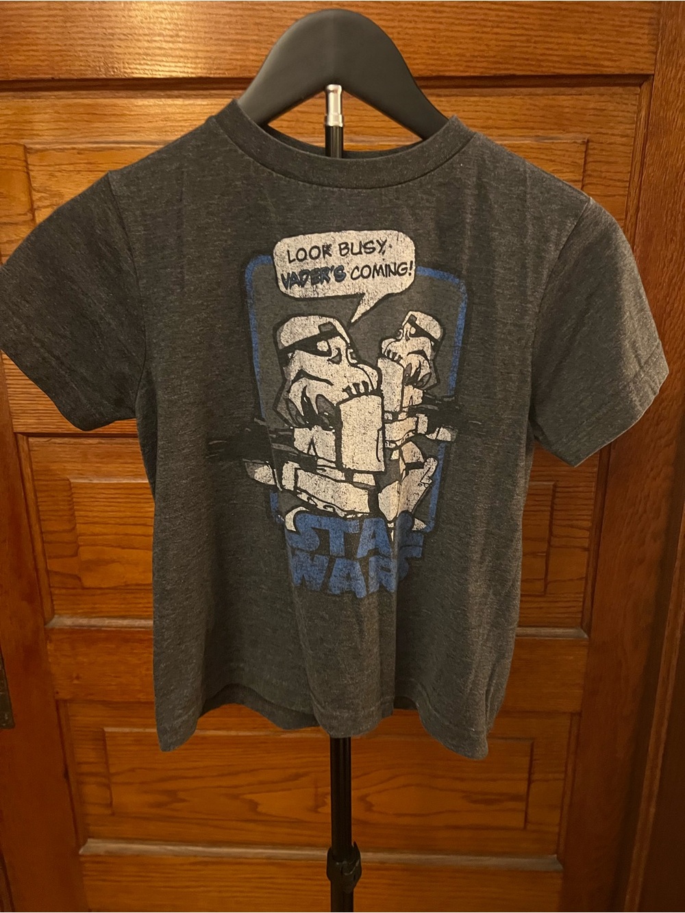 Star Wars Kids' Gray Graphic Tee - Stormtrooper Panel